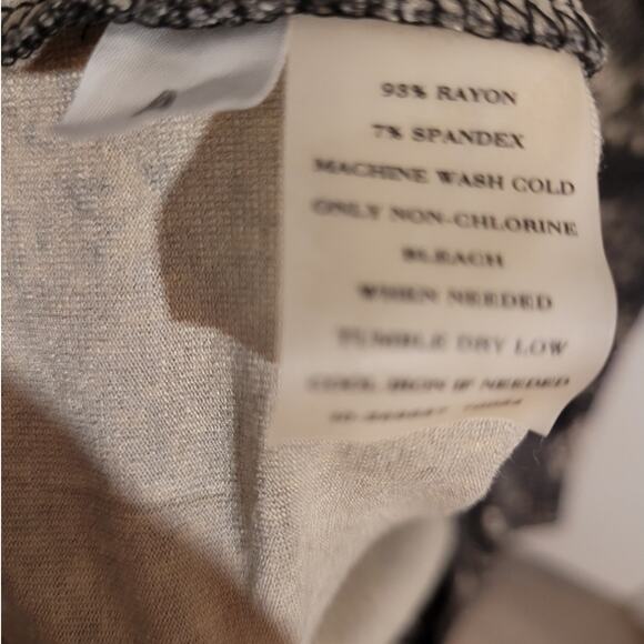 Ann Taylor Black Tan Snakeskin Print Midi Tunic Dress 8 Front Zip Rayon Indie - Picture 9 of 9